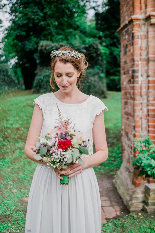 Braut-Oberteil aus Guipurespitze Sybil zur Hochzeit Gr. 44