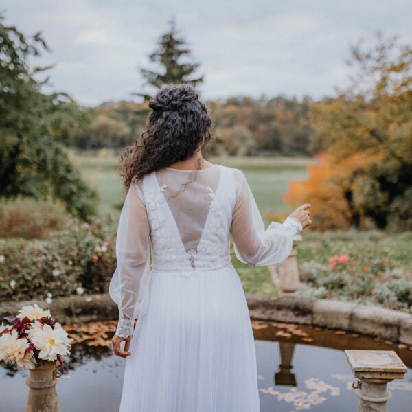 Brautkleid Plissee Diana