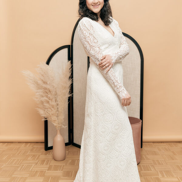 SAMPLE SALE: Spitzenbrautkleid Adele Gr. 38/40